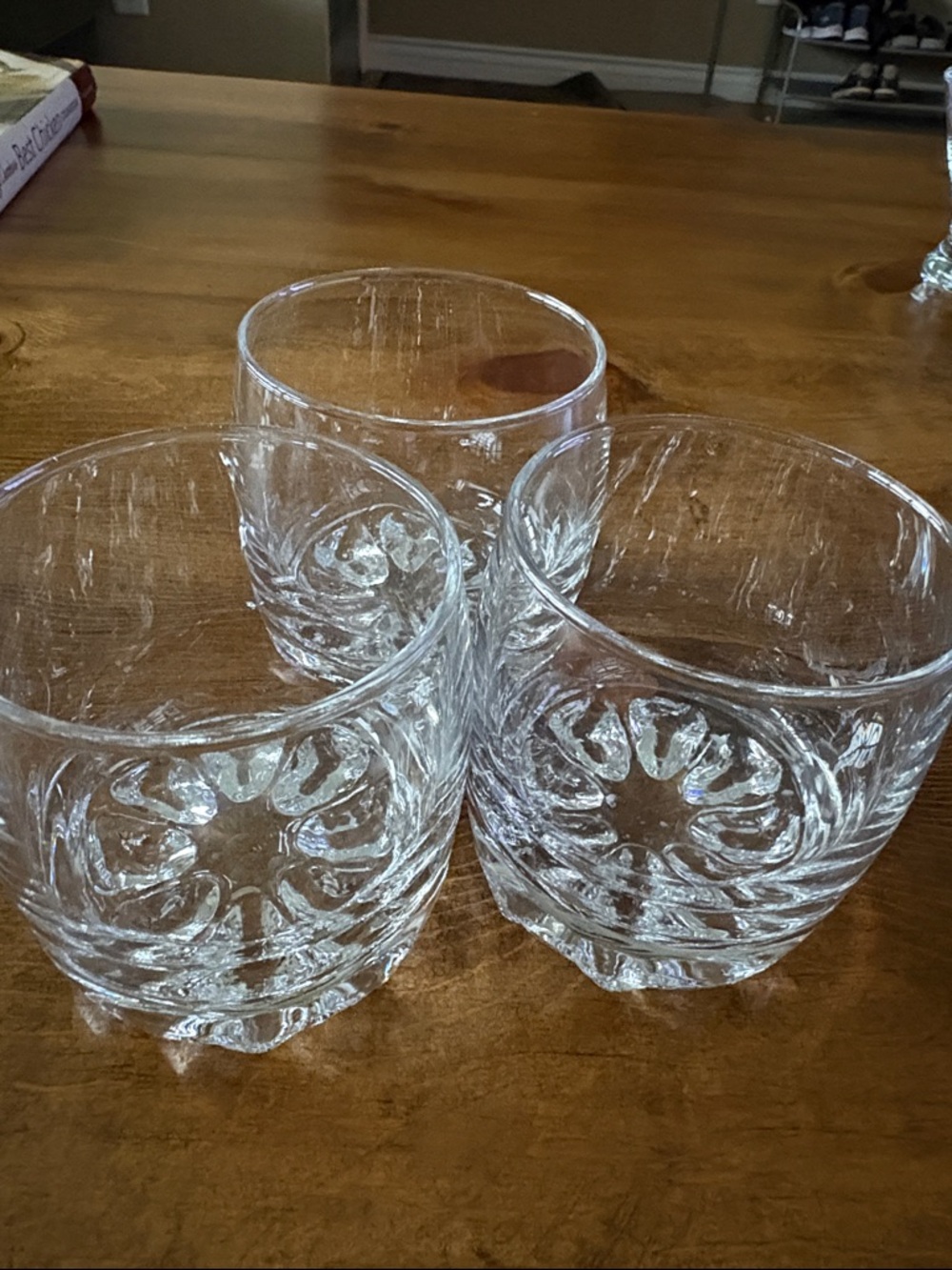 Vintage Bormioli Rocco Galassia on the rocks whiskey glasses.  Made in Italy